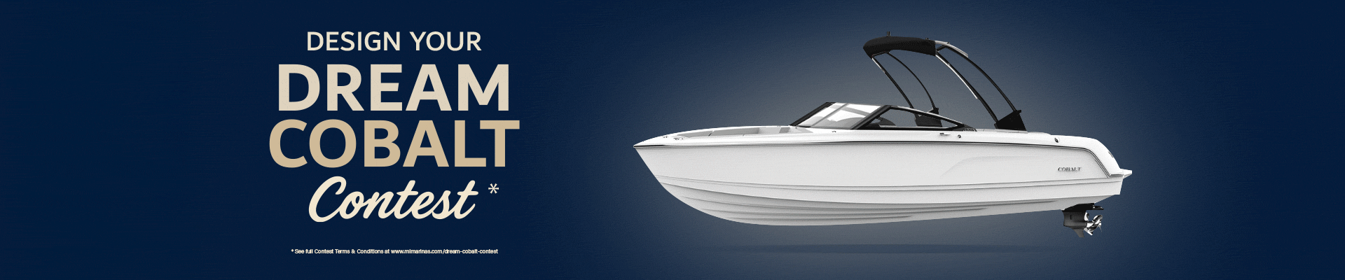 Design Your Dream Cobalt Contest Banner